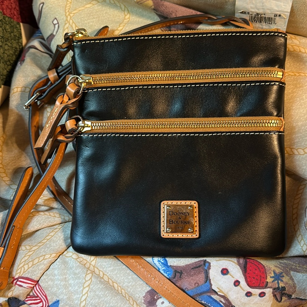 Dooney & Bourke North/South Triple Zip Crossbody Bag